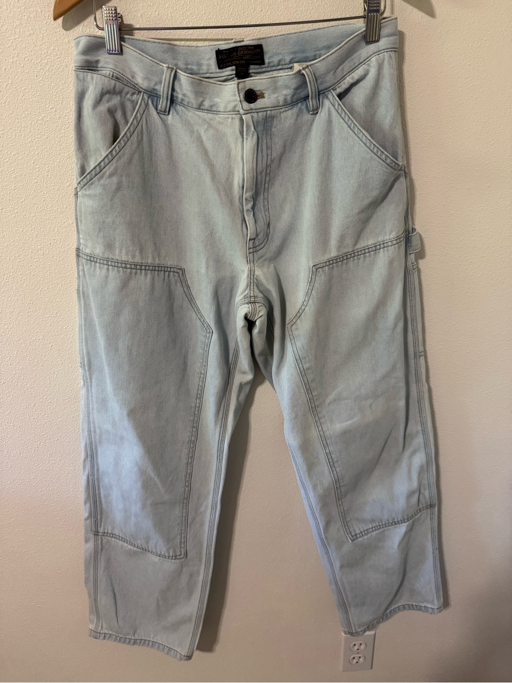 Filson Double Knee Work Jeans Sunbleach Wash Denim Utility Straight Leg-29